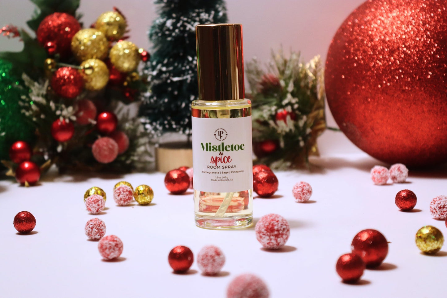 Mistletoe & Spice Room Spray & Wax Melt Gift Set - Lathered & Pampered, LLC - Room Spray & Wax Melt