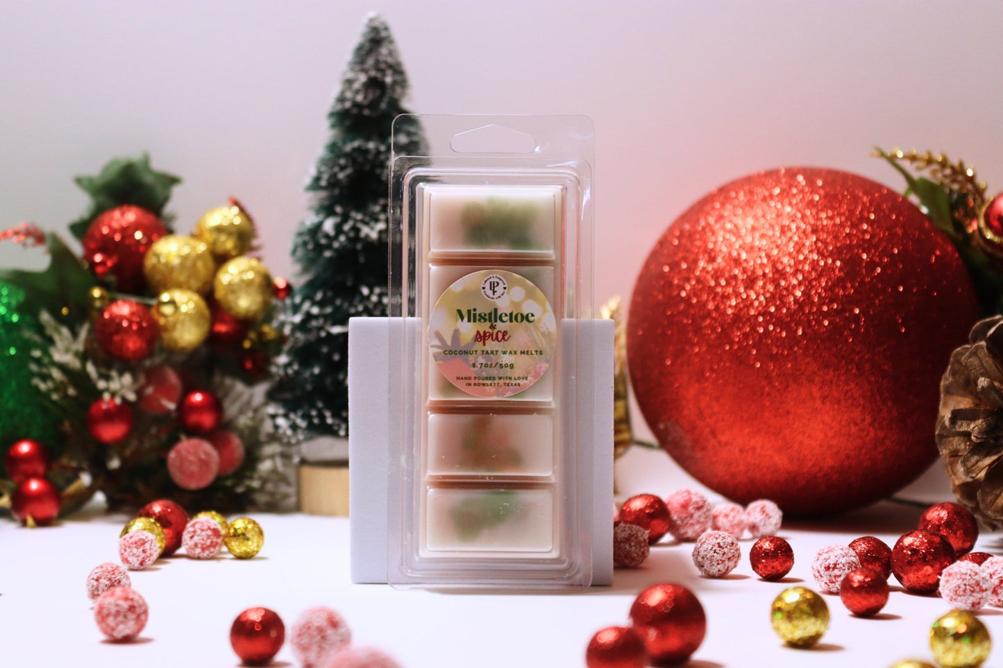 Mistletoe & Spice Room Spray & Wax Melt Gift Set - Lathered & Pampered, LLC - Room Spray & Wax Melt