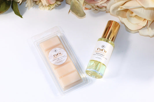 Coco Cashmere Room Spray & Wax Melt Gift Set - Lathered & Pampered, LLC - Room Spray & Wax Melt