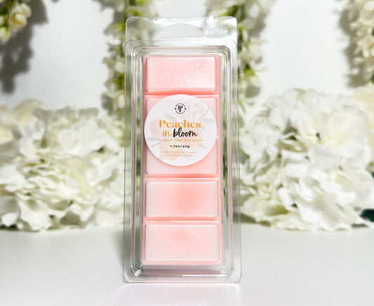 Peaches in Bloom Wax Melt - Lathered & Pampered, LLC - Wax Melt